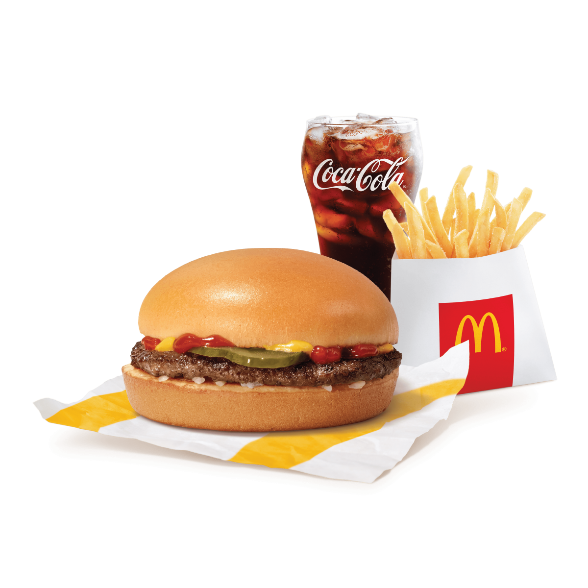 Combo Hamburger with Fries and Drink
