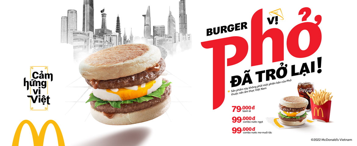Burger vị Phở đã trở lại - Mừng Quốc khánh Việt Nam
